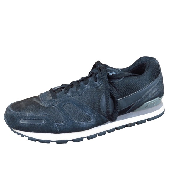 Nike Other - Nike Air Waffle‎ Trainer Men Running Shoes Size 14 Black Mesh Suede Retro Casual